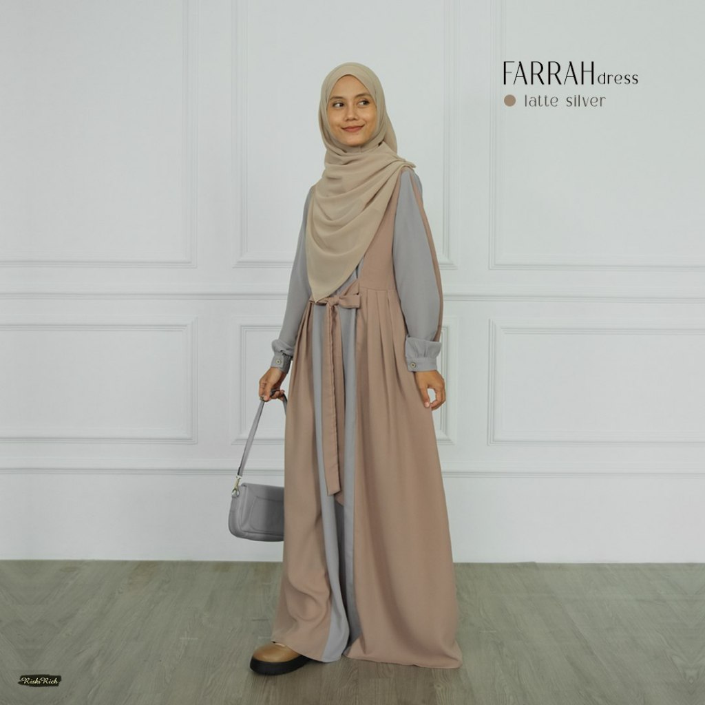 RISKIRICH Farrah Gamis Polos Simple Dan Modis Kekinian