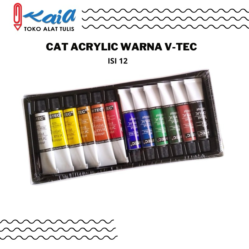 

CAT ACRYLIC WARNA V-TEC ISI 12