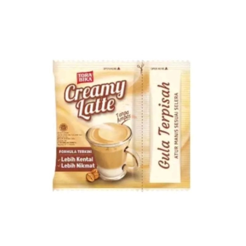 

KOPI CREAMY LATTE KOPI GURIH GULA TERPISAH 1 PCS