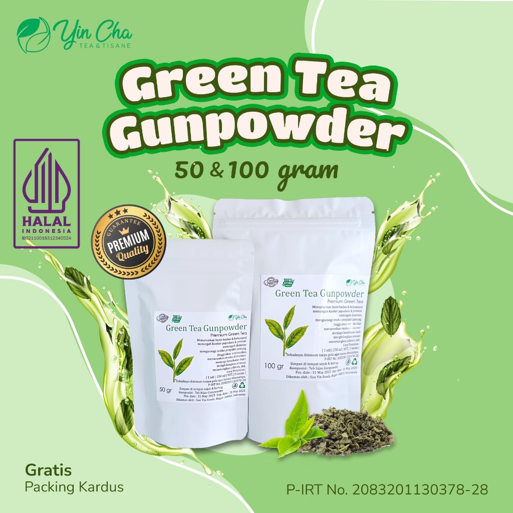 

Indonesian Green Tea Grade Gunpowder SUPER 50 & 100 Gr