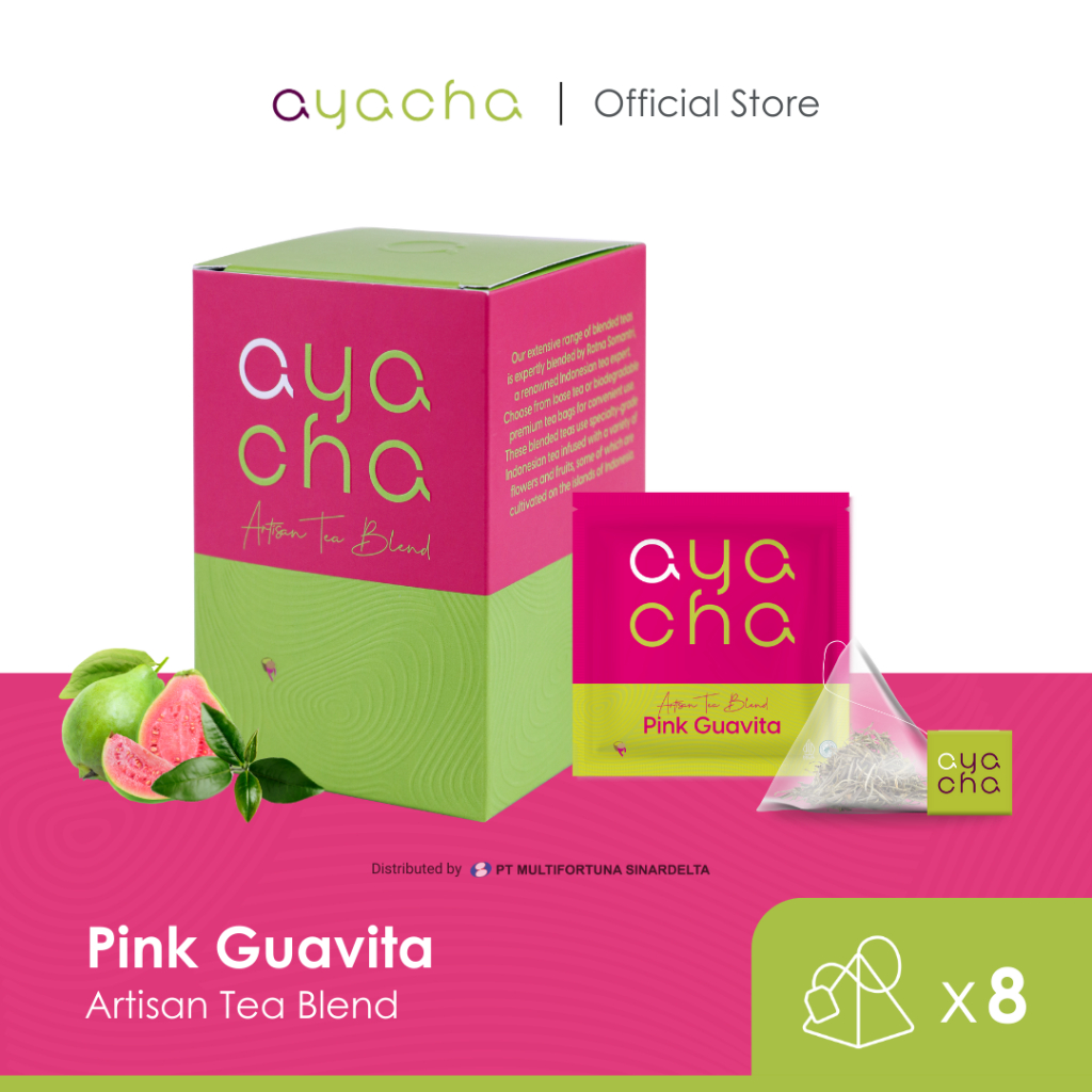 

Ayacha Artisan Tea - Pink Guavita | Tea Bag 8 Pcs | Teh Bunga Celup Teh Fruity