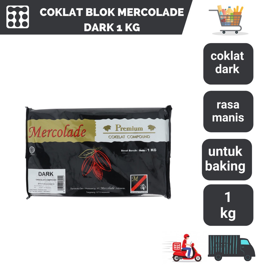 COKLAT BLOK MERCOLADE DARK 1 KG