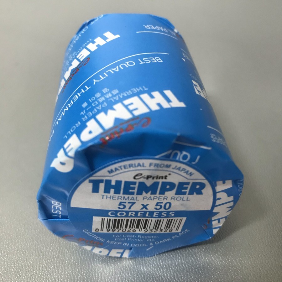 

Kertas Termal Telstruk Kasir 57x50 mm e-Print Themper Thermal Paper Roll 57 x 50 MM