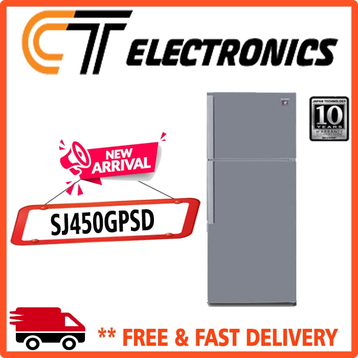 SHARP SJ-450GP-SD KULKAS SHARP 2 PINTU SJ-450GP SJ-450 SJ450 SJ450GP SJ450GPSD