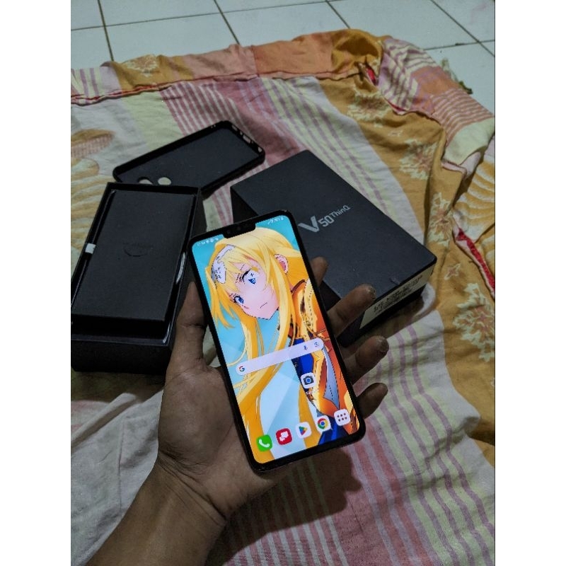 LG V50 THINQ 6/128 MINUS RETAK KECIL