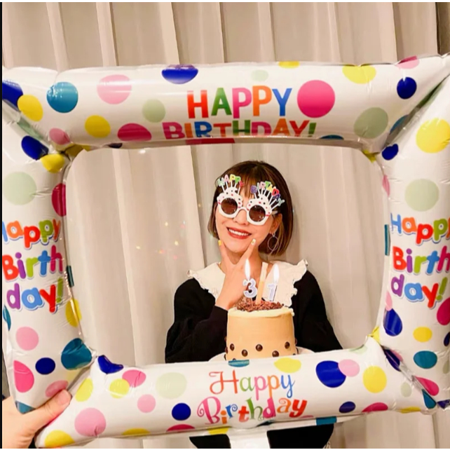 BALON BENTUK FRAME FOTO PHOTO BOOTH