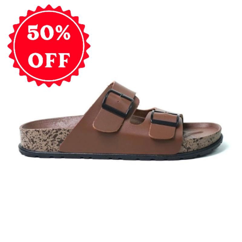 Brody Bravo Sandal Slop Birken Gesper Pria