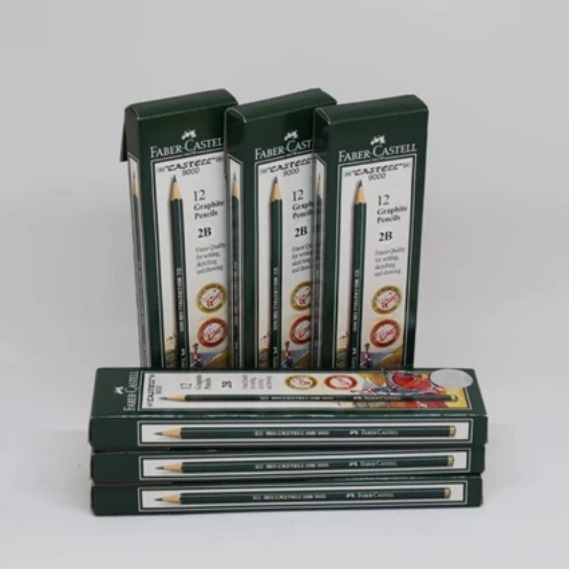 

pensil faber castell dan pensil steadler 2b ( 1 pack isi 12 pcs )