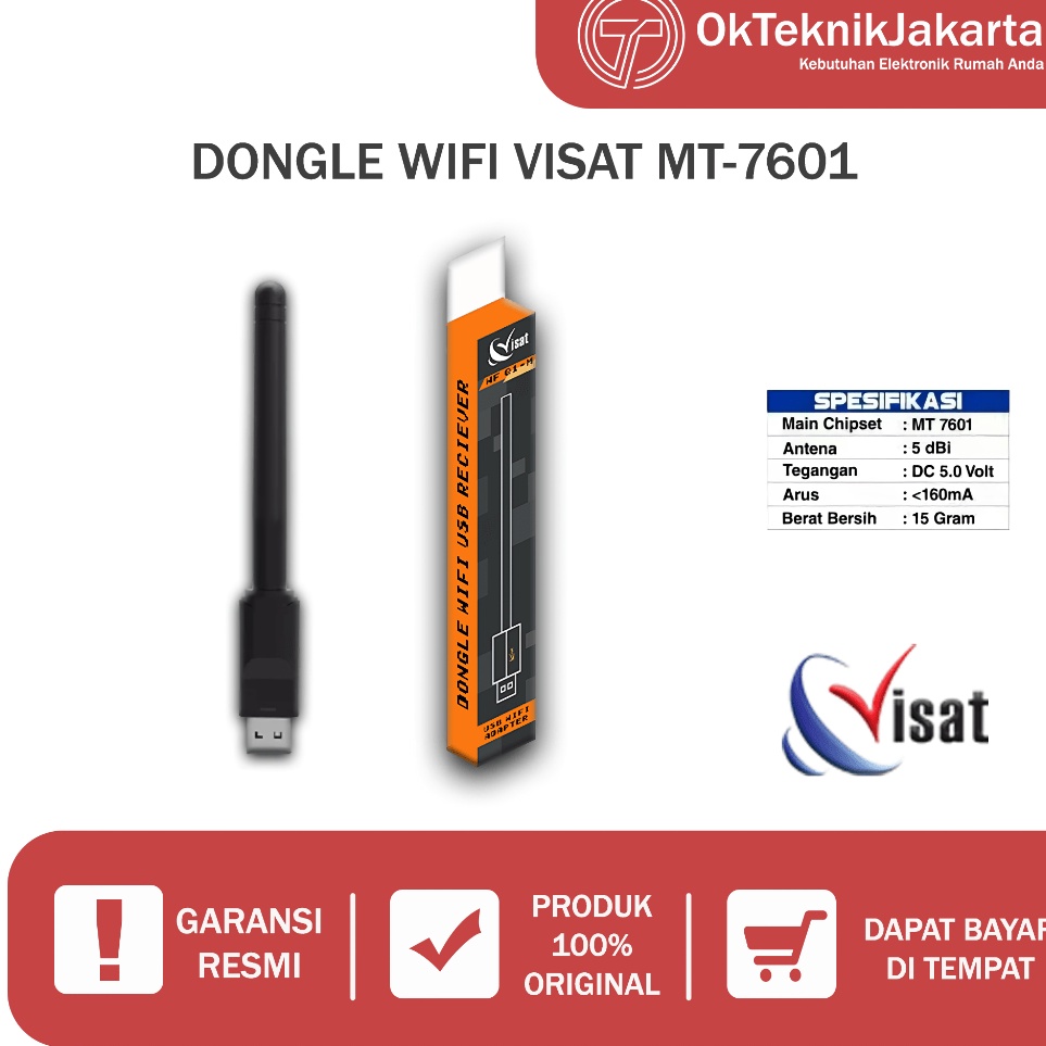 BISA COD Usb Wifi Wireless Adapter 15 Mbps Usb Dongle Wifi Visat MT 761 Untuk Receiver Parabola set 