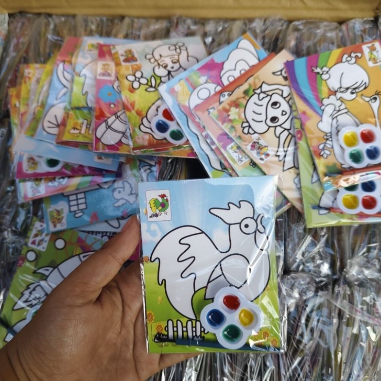 

5pcs CAT AIR KECIL mewarnai cat air ukuran 8 11 cm KODE A1W5