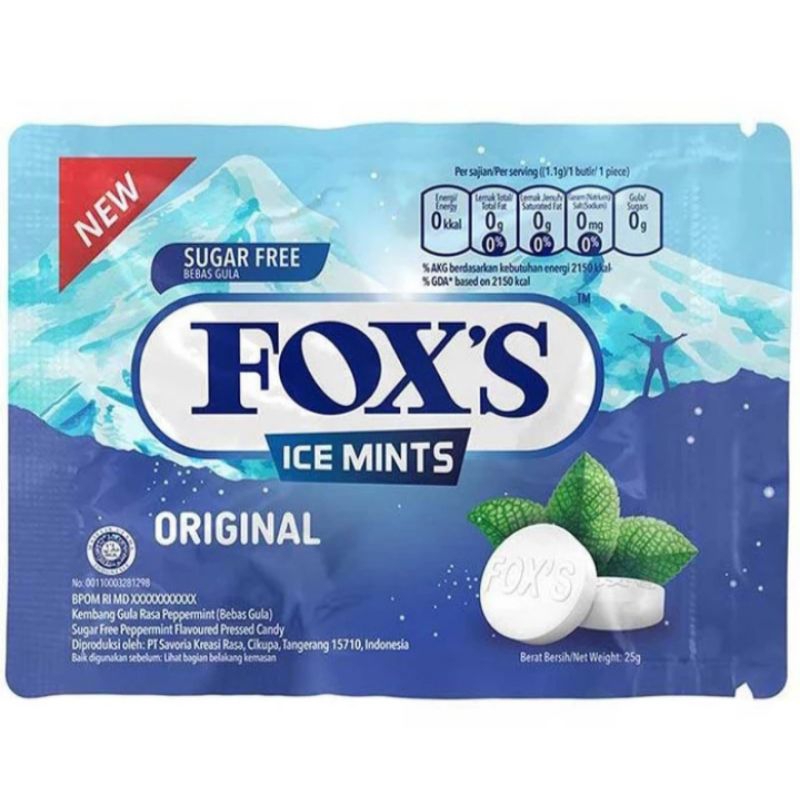 

Fox's Permen Ice Mint Original 25 gr