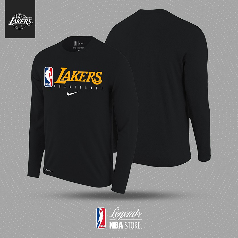 KODE J7X7 Baju Basket Pria Wanita NBA T shirt basket Kaos Practice LA Lakers Essential Lengan Panjan
