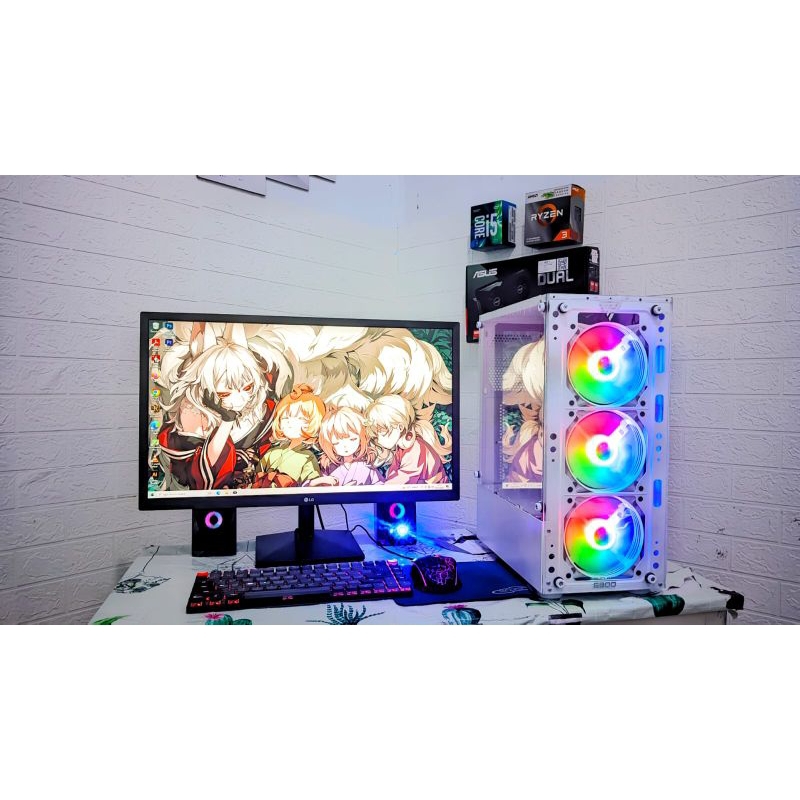 Intel i3 9100f/H310/Ram 8GB/SSD 240 GB/RX 580 8 GB