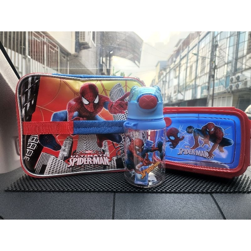 Lunch box set tas Spiderman - tas + 6018 + 3905