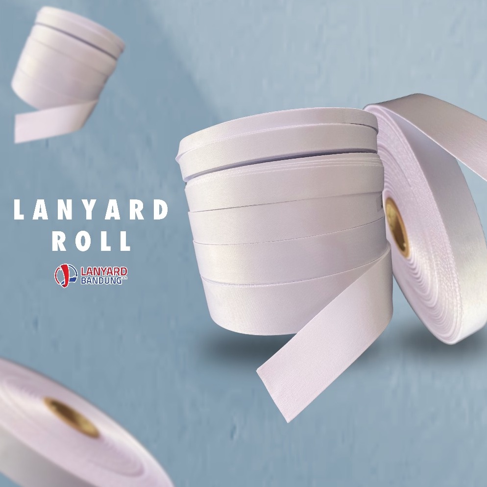 

KODE V7N BAHAN TISSUE ROLL bahan tali pita kalung lanyard tissue tisu tisue printing sublim gantungan id card custom roll