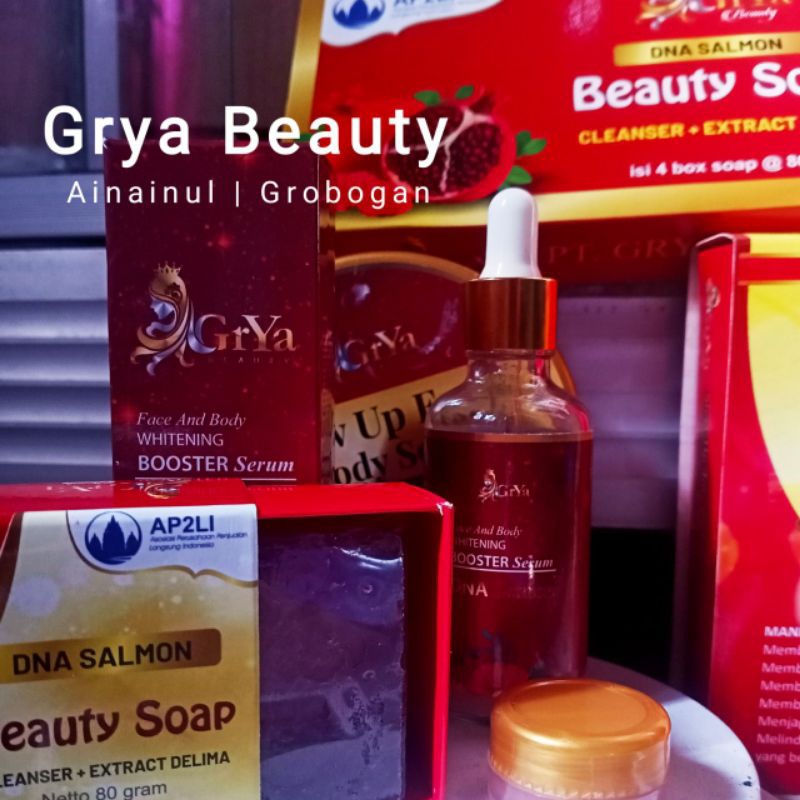PAKET HEMAT GRYA BEAUTY SABUN½,BODYSERUM Krim, DAN SERUM BOOSTER