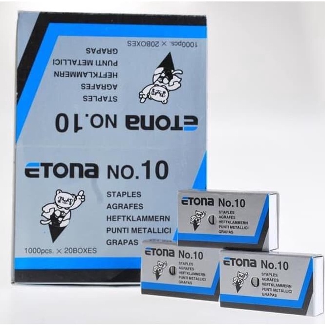 

1 Pack 2 Box Kecil Isi Staples Etona no 1 a K1C8