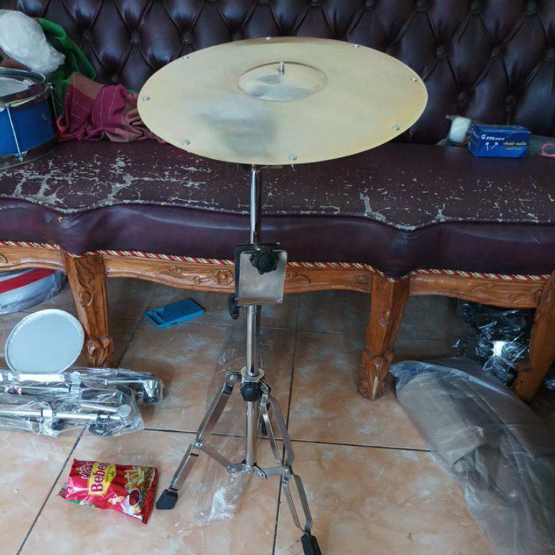 KODE K78V 1set Standcymbal cimbal simbal markis marawis drum 1inc 12inc 14inc