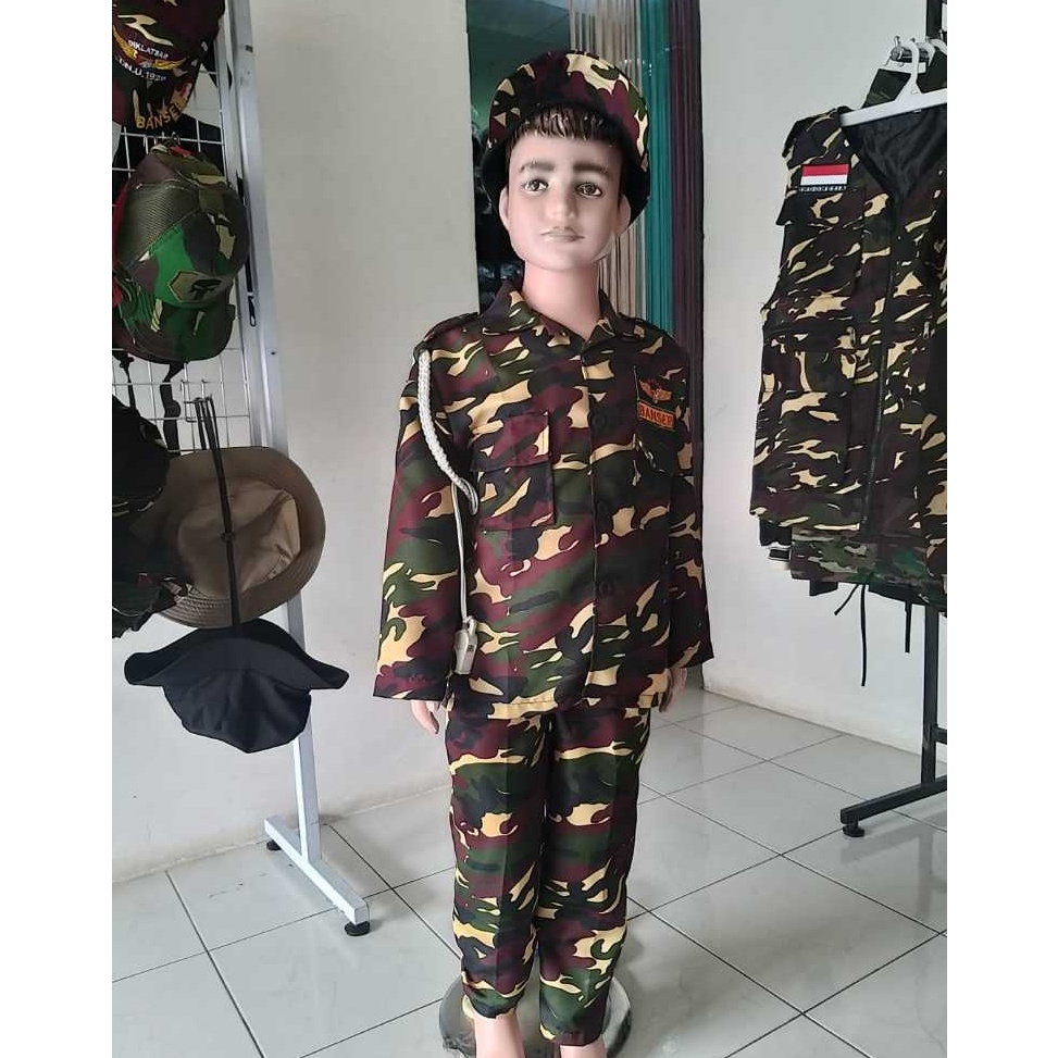 KODE B72H BAJU PDL BANSER ANAK PREMIUM TERMURAH BISA COD  FREE STICKER