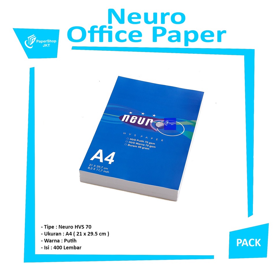 

NEURO Kertas Fotokopi A4 7 Gram Putih Pack u J1X4