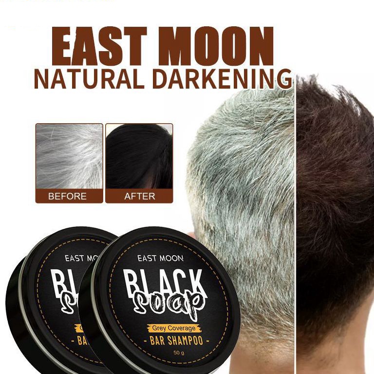 Pria Rambut Hitam Sabun Penggelap Rambut Sabun Sampo Bar Penggelap Polygonum Essence Hair Darkening 