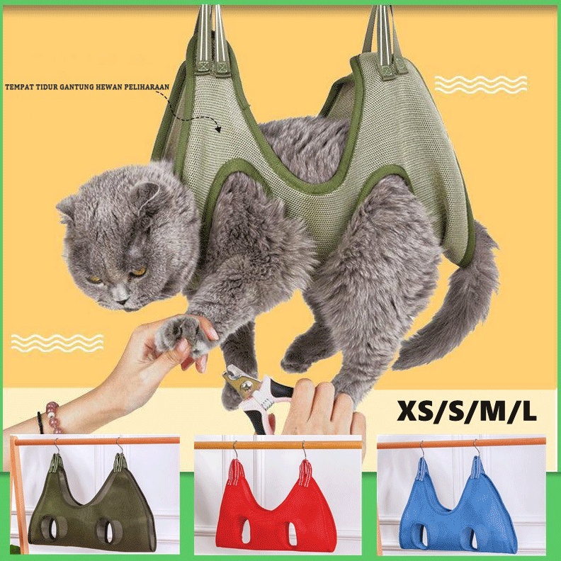 KODE O47N Pet Grooming Hammock Pet Hammock Tempat Tidur  Grooming Hammock Kucing