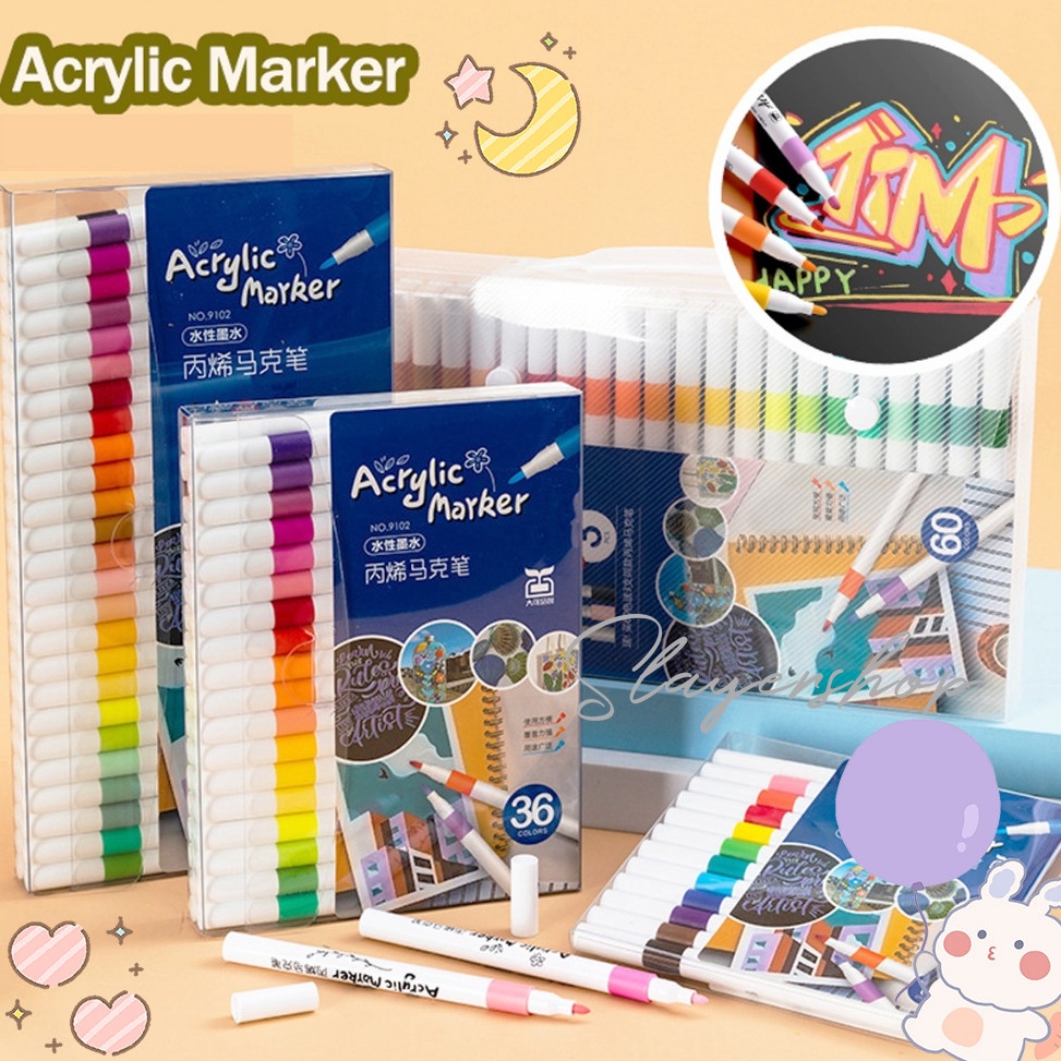 

Pen Akrilik Marker Warna Cepat Kering Tahan Air Spidol Acrylic Painter Menggambar Kreativitas Seni Edukasi Anak q L6S2