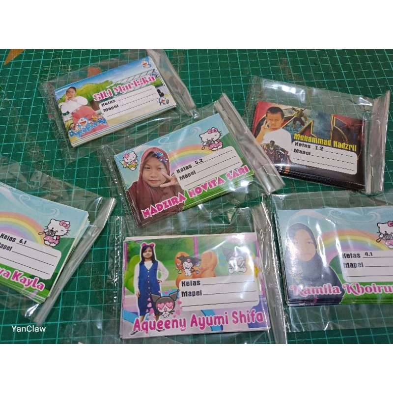 

Sticker Label buku Sekolah