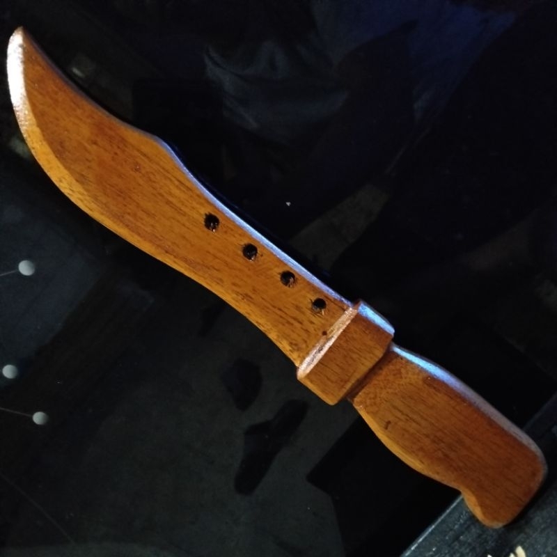 Belati Kayu Jati Alat Peraga Latihan Silat/Belati Kayu Jati/Belati Silat/Belati Pramuka/Belati Koman