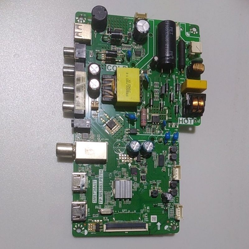 Mb mainbord tv led TCL 32B3 soket besar digital tv