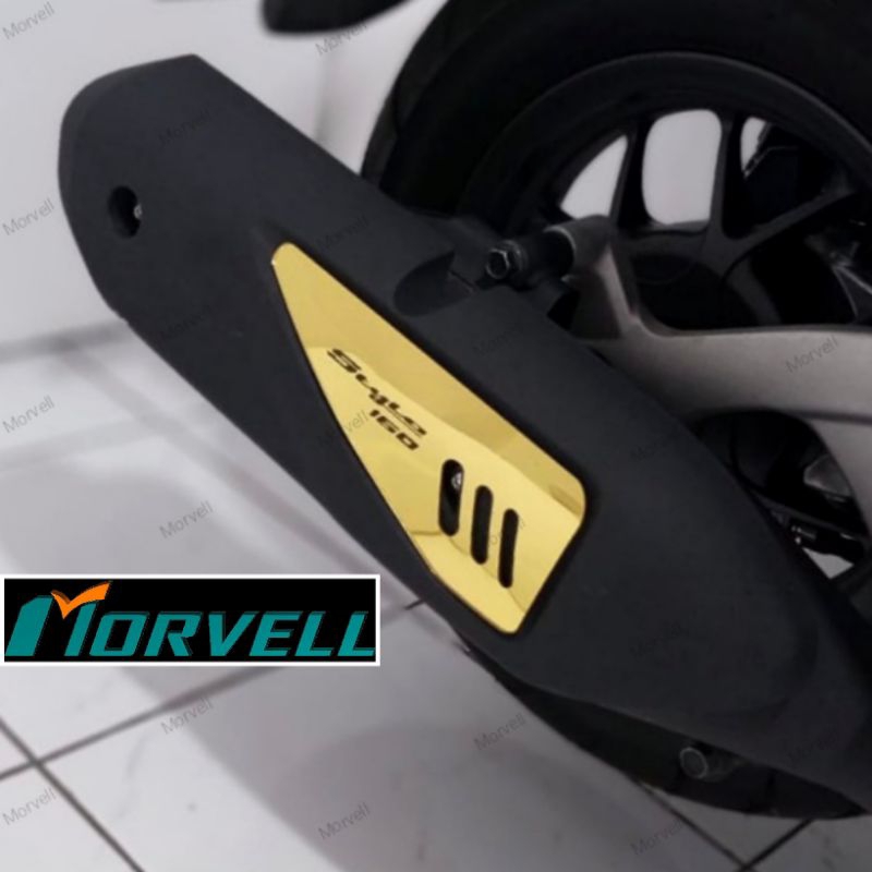 honda stylo 160 Garnish Muffler Cover ( garnishnya saja ) or Cover knalpot