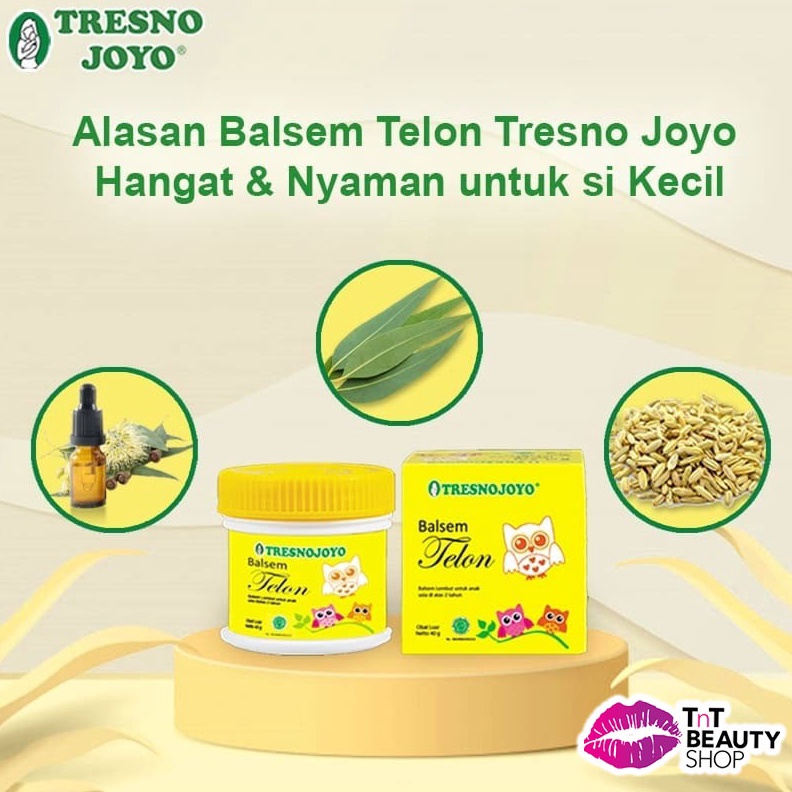 

PAKET MEWAH Tresno Joyo Balsem Telon 2 gr 4 gr Tresnojoyo TJ