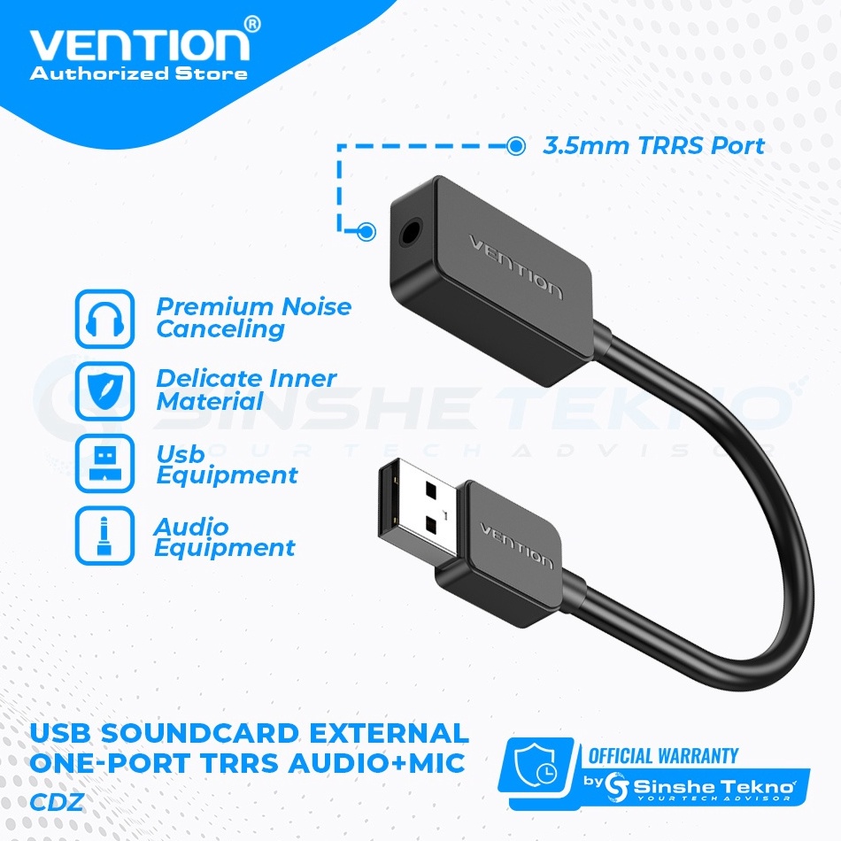 Vention Usb Sound Card SoundCard External Aux 35mm r E8Y3