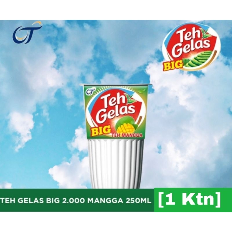 

RN_FROZEN - TEH GELAS BIG 2000 Teh Mangga 250ML - [1 Krtn Isi 24 Cup]