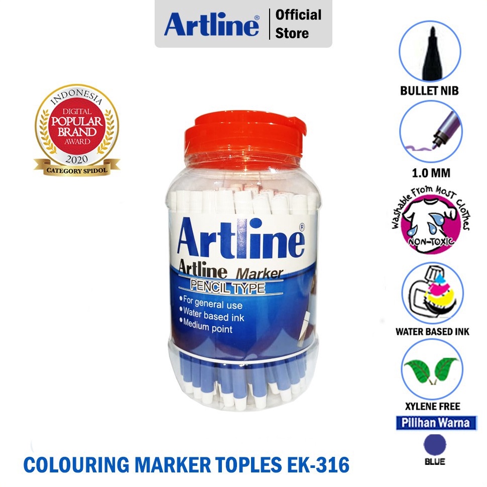 

KODE J1H6 Spidol Artline Hitam 1 Toples 72 Pcs