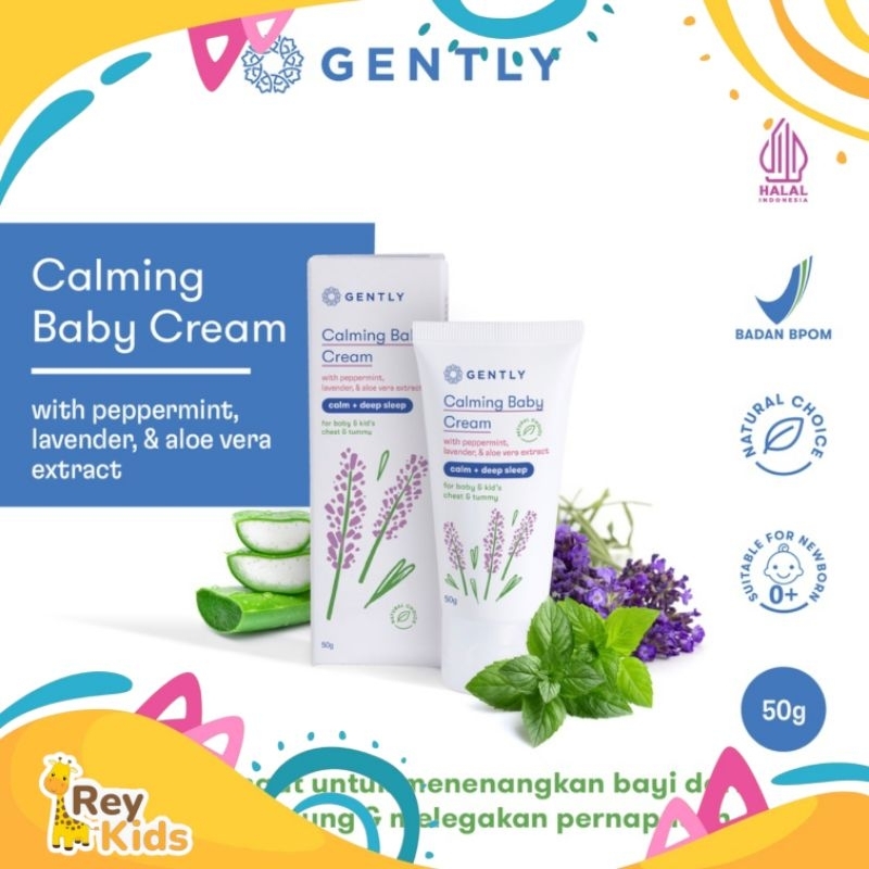Gently Calming Baby Cream / Krim Penghangat dan Pereda Kolik Bayi , Krim bayi lotion Cream baby loti