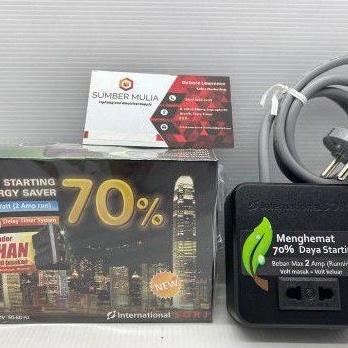 PENGHEMAT LISTRIK INTERNATIONAL SORJ 2A  AUTOSTART INTERNASIONAL 2A ANTI JEGLEK SLOW  AUTO START c I