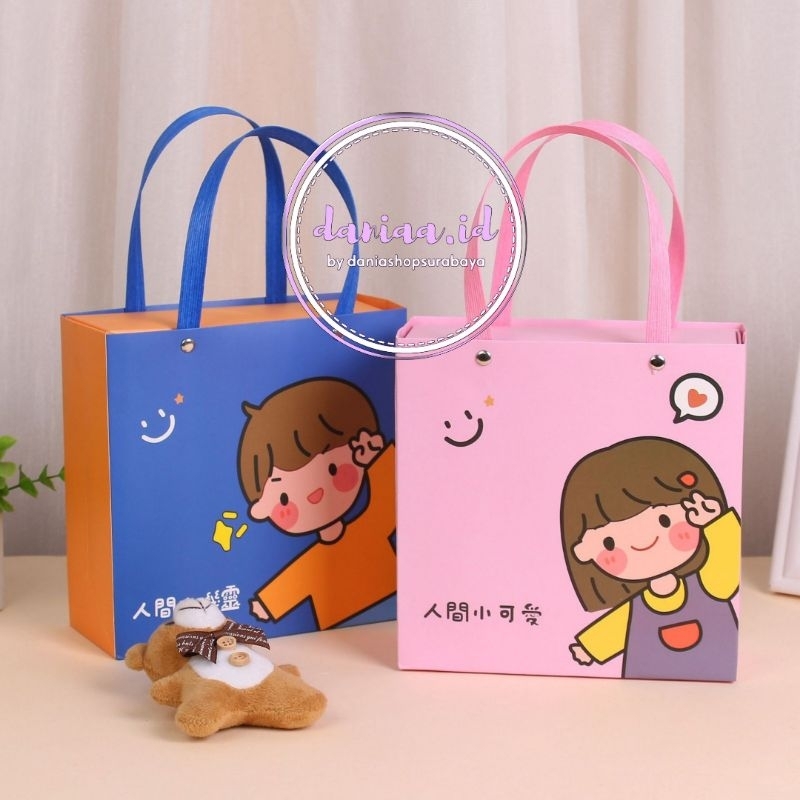 

Tas Kado Kotak Ulang Tahun [SEDANG SIZE 18cm], Paper Bag Ulang Tahun Anak, Tas Snack Ulang Tahun, Tas Hampers Anak