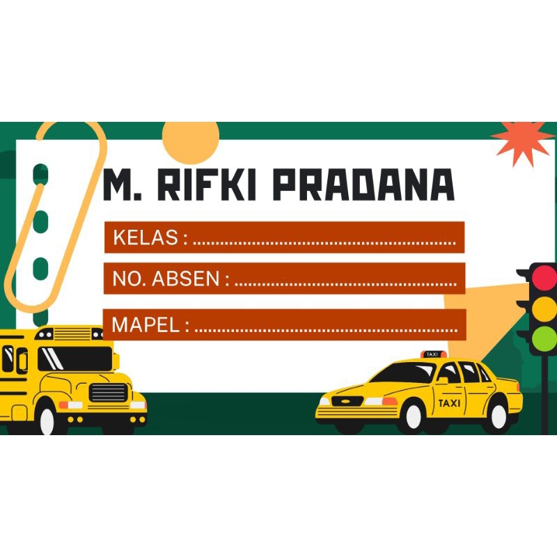 

STIKER LABEL CUSTOM NAMA | ISI 20PCS (4 DESAIN)