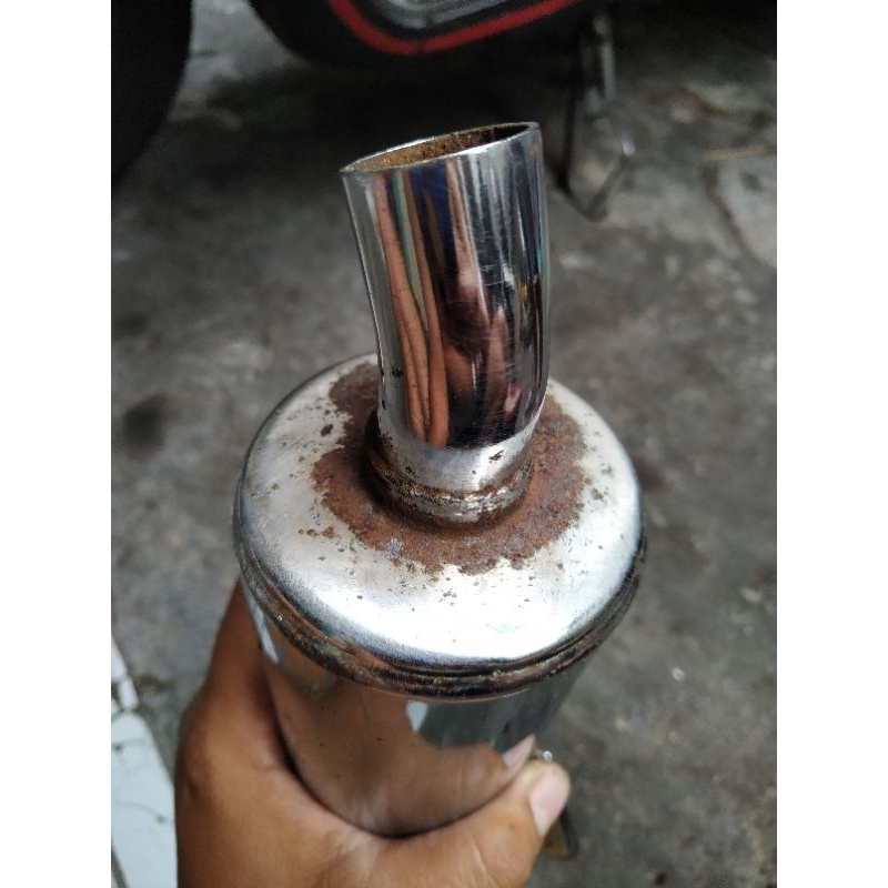 silincer knalpot rgr 150 ori belum bobokan