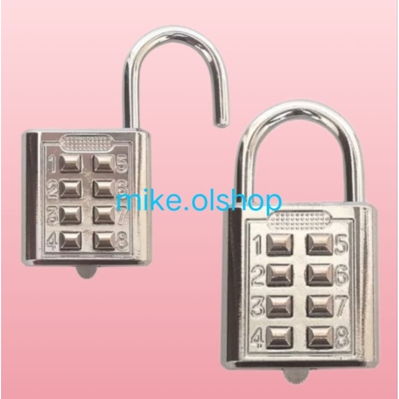 Gembok Nomer Password 8 digit 10 digit