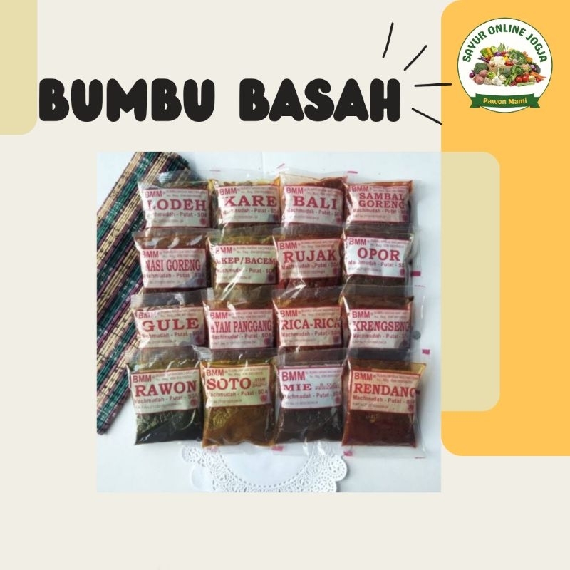 

Bumbu basah sachet - PAWON MAMI SAYUR ONLINE JOGJA