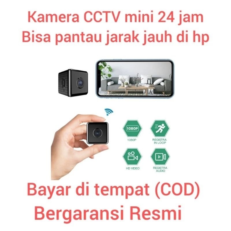 CCTV Mini Pantau Di Hp Tanpa Kabel Jarak Jauh Kualitas FULL HD 1080 P Garansi Resmi