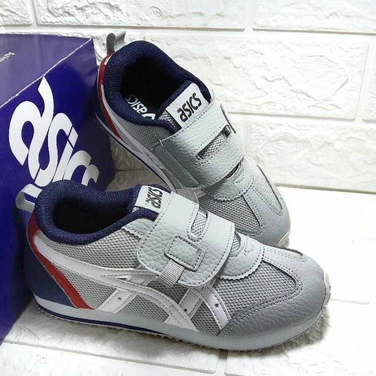 KODE D1Y3 Sepatu Sport Anak Imitasi Asics Abu Putih