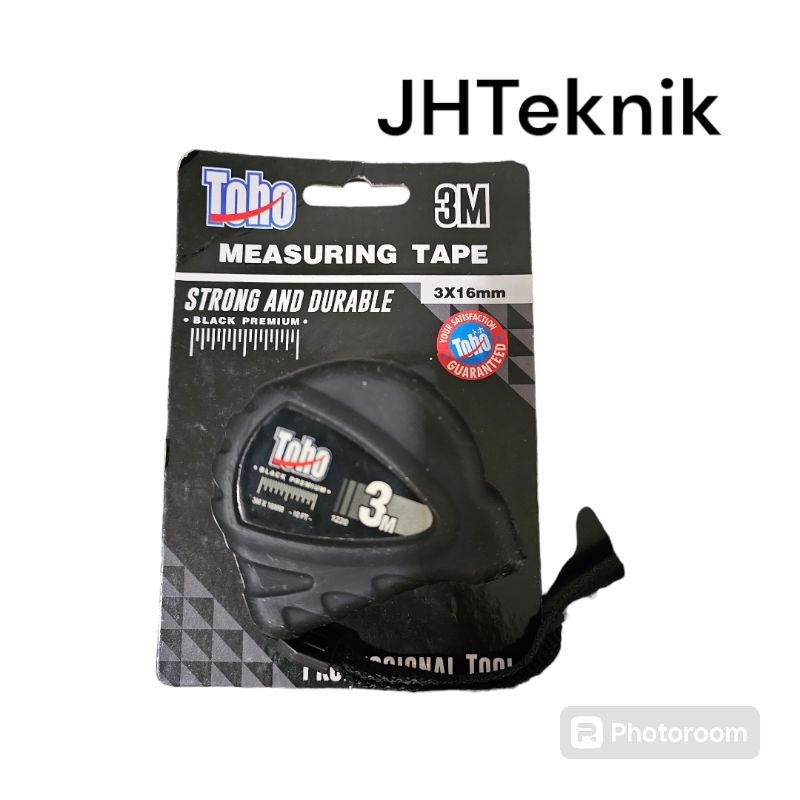 JHteknik Meteran TOHO 3M Black Premium/Meteran Tukang 3M TOHO