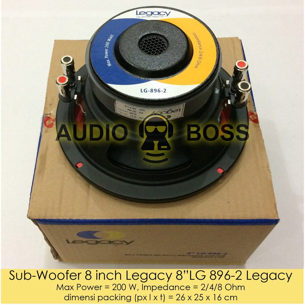 Model Baru Speaker Subwoofer 8 inch Legacy 8 LG 8962  Subwoofer 8 Legacy 896