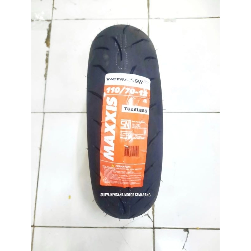 Ban vespa ring 12 depan Vespa Matic Sprint New PX Kymco Maxxis 110 70 ring 12 tipe Victra