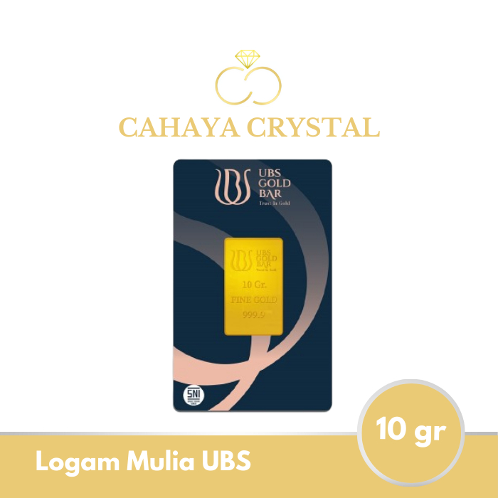 Logam Mulia (LM) Emas UBS 10 gram 24 karat 9999% SNI UBS Press- Gold Bars