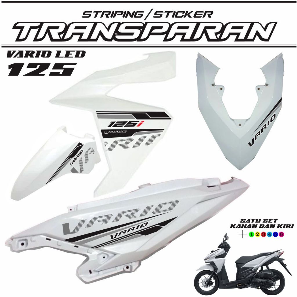 STRIPING CLICK VARIO LED 125 FI / STRIPING TRANSFARAN UV STRIPING VARIO