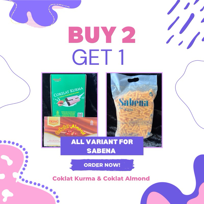 

Paket mix buy 2 get 1 sabena all variant